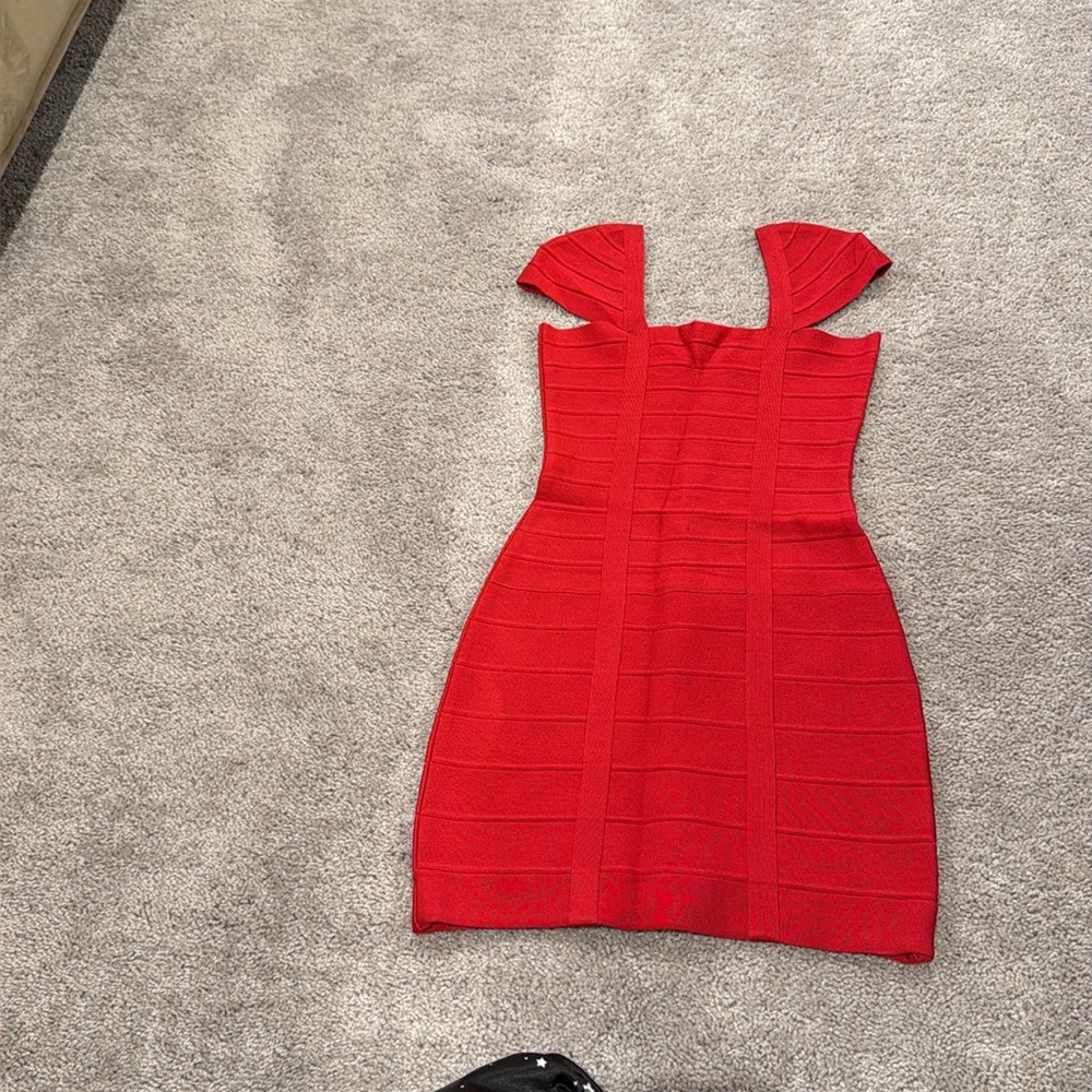 Herve Leger Red Dress